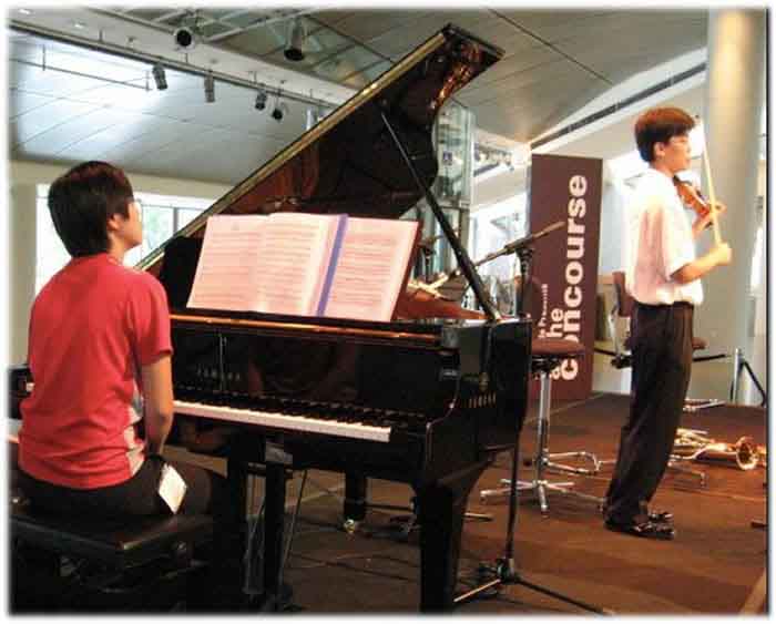 Performing at Esplanade Concourse
